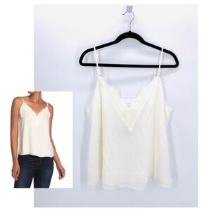 Socialite V-Neck Lace Camisole in Ivory